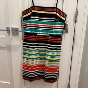 Laundry, strapless, Size 4 multicolor dress